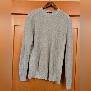 %100 Cashmere EUC Stewart Of Scotland Men's Grey Sweater Large